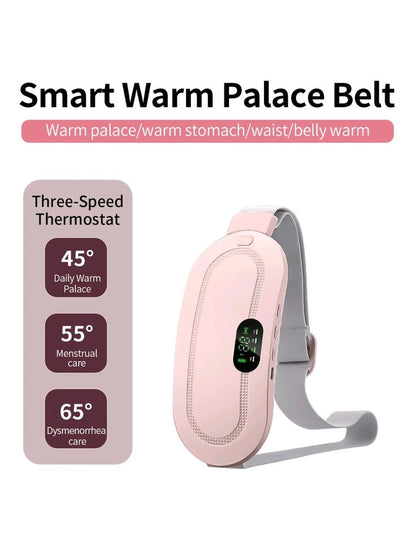Period Pain Relief Massager - Cordless Heating Pad | 3 Modes