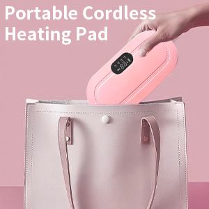 Period Pain Relief Massager - Cordless Heating Pad | 3 Modes